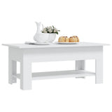 NNEVL Coffee Table White 102x55x42 cm Chipboard