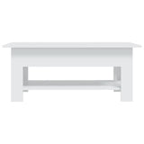 NNEVL Coffee Table White 102x55x42 cm Chipboard