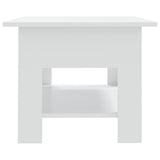 NNEVL Coffee Table White 102x55x42 cm Chipboard