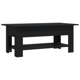 NNEVL Coffee Table Black 102x55x42 cm Chipboard