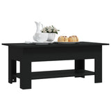 NNEVL Coffee Table Black 102x55x42 cm Chipboard