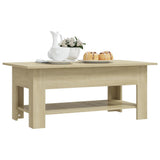 NNEVL Coffee Table Sonoma Oak 102x55x42 cm Chipboard