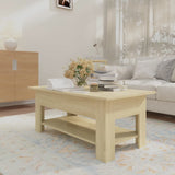 NNEVL Coffee Table Sonoma Oak 102x55x42 cm Chipboard