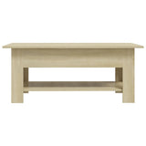NNEVL Coffee Table Sonoma Oak 102x55x42 cm Chipboard