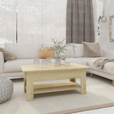 NNEVL Coffee Table Sonoma Oak 102x55x42 cm Chipboard