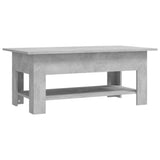 NNEVL Coffee Table Concrete Grey 102x55x42 cm Chipboard