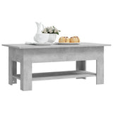 NNEVL Coffee Table Concrete Grey 102x55x42 cm Chipboard