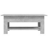 NNEVL Coffee Table Concrete Grey 102x55x42 cm Chipboard
