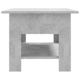 NNEVL Coffee Table Concrete Grey 102x55x42 cm Chipboard