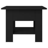 NNEVL Coffee Table Black 55x55x42 cm Engineered Wood