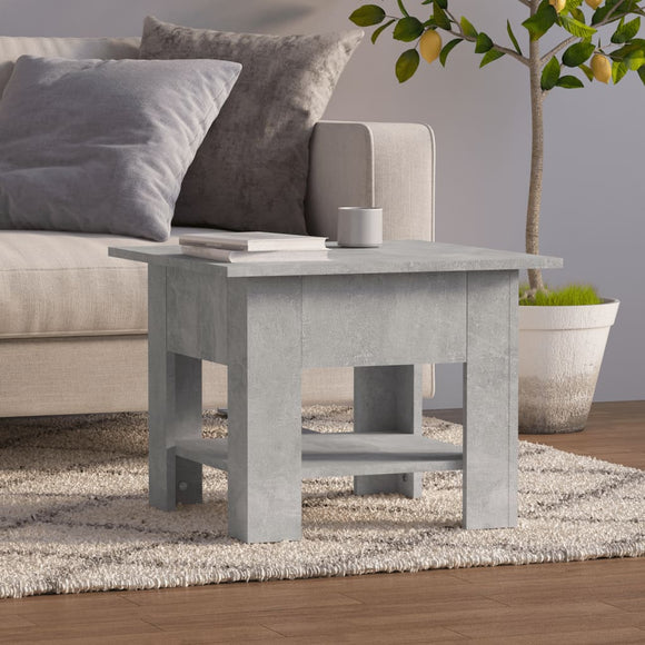 NNEVL Coffee Table Concrete Grey 55x55x42 cm Engineered Wood