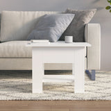 NNEVL Coffee Table High Gloss White 55x55x42 cm Engineered Wood
