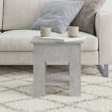NNEVL Coffee Table Concrete Grey 40x40x42 cm Engineered Wood