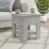 NNEVL Coffee Table Concrete Grey 40x40x42 cm Engineered Wood