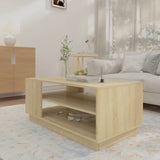 NNEVL Coffee Table Sonoma Oak 102x55x43 cm Chipboard