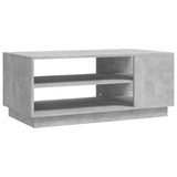 NNEVL Coffee Table Concrete Grey 102x55x43 cm Chipboard