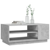 NNEVL Coffee Table Concrete Grey 102x55x43 cm Chipboard
