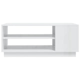 NNEVL Coffee Table High Gloss White 102x55x43 cm Chipboard