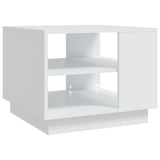NNEVL Coffee Table White 55x55x43 cm Chipboard