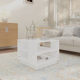 NNEVL Coffee Table White 55x55x43 cm Chipboard