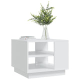 NNEVL Coffee Table White 55x55x43 cm Chipboard