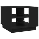 NNEVL Coffee Table Black 55x55x43 cm Chipboard