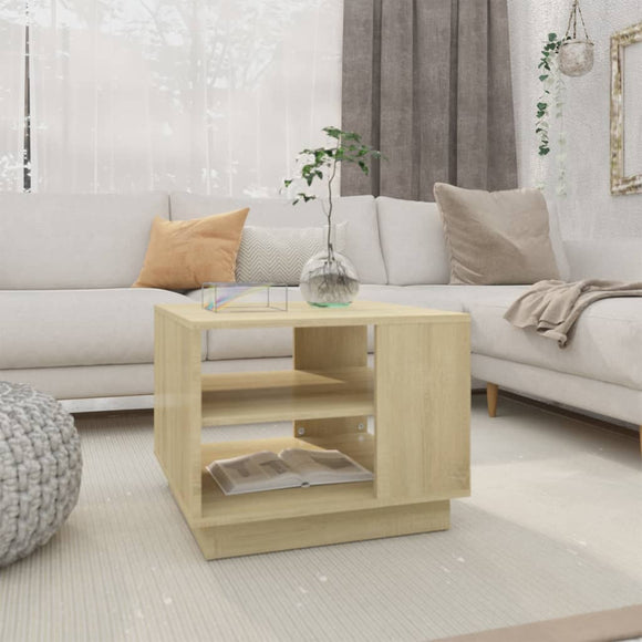 NNEVL Coffee Table Sonoma Oak 55x55x43 cm Chipboard