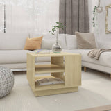 NNEVL Coffee Table Sonoma Oak 55x55x43 cm Chipboard