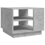 NNEVL Coffee Table Concrete Grey 55x55x43 cm Chipboard