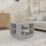 NNEVL Coffee Table Concrete Grey 55x55x43 cm Chipboard