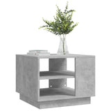 NNEVL Coffee Table Concrete Grey 55x55x43 cm Chipboard