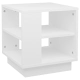 NNEVL Coffee Table White 40x40x43 cm Engineered Wood