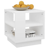 NNEVL Coffee Table White 40x40x43 cm Engineered Wood