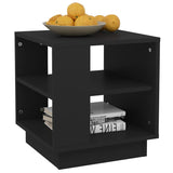 NNEVL Coffee Table Black 40x40x43 cm Engineered Wood