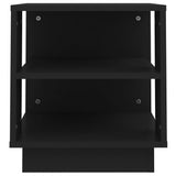 NNEVL Coffee Table Black 40x40x43 cm Engineered Wood