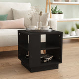 NNEVL Coffee Table Black 40x40x43 cm Engineered Wood