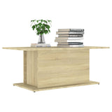 NNEVL Coffee Table Sonoma Oak 102x55.5x40 cm Chipboard