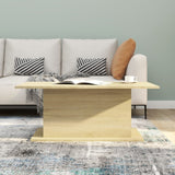 NNEVL Coffee Table Sonoma Oak 102x55.5x40 cm Chipboard