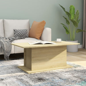 NNEVL Coffee Table Sonoma Oak 102x55.5x40 cm Chipboard