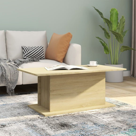 NNEVL Coffee Table Sonoma Oak 102x55.5x40 cm Chipboard