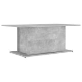 NNEVL Coffee Table Concrete Grey 102x55.5x40 cm Chipboard