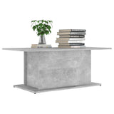 NNEVL Coffee Table Concrete Grey 102x55.5x40 cm Chipboard