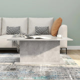 NNEVL Coffee Table Concrete Grey 102x55.5x40 cm Chipboard