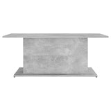 NNEVL Coffee Table Concrete Grey 102x55.5x40 cm Chipboard