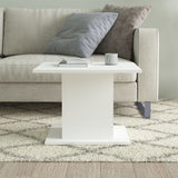 NNEVL Coffee Table White 55.5x55.5x40 cm Chipboard