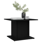 NNEVL Coffee Table Black 55.5x55.5x40 cm Chipboard