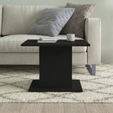 NNEVL Coffee Table Black 55.5x55.5x40 cm Chipboard