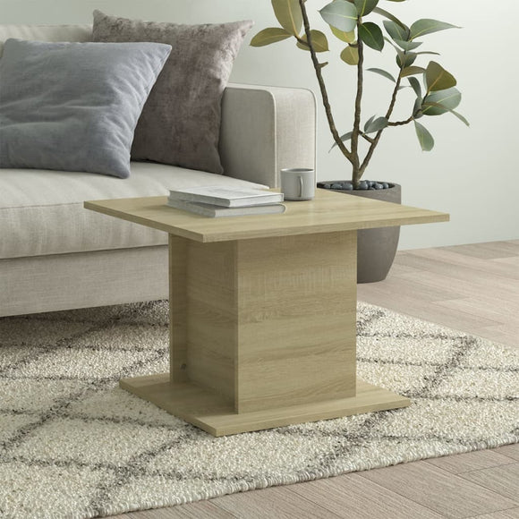 NNEVL Coffee Table Sonoma Oak 55.5x55.5x40 cm Chipboard