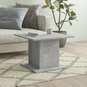 NNEVL Coffee Table Concrete Grey 55.5x55.5x40 cm Chipboard