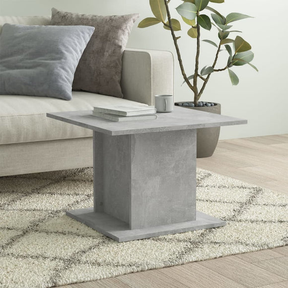 NNEVL Coffee Table Concrete Grey 55.5x55.5x40 cm Chipboard